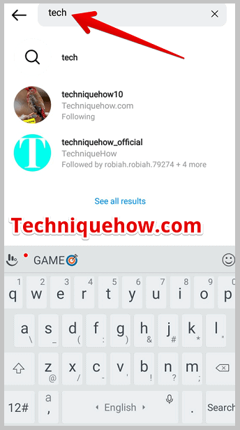 search on instagram