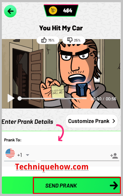 send prank