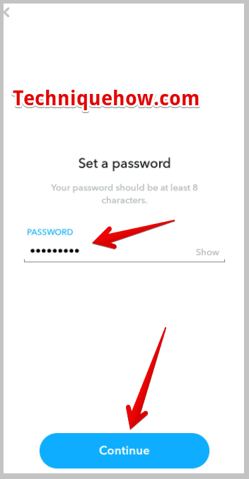 setting a password