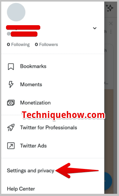 setting and privacy on twitter