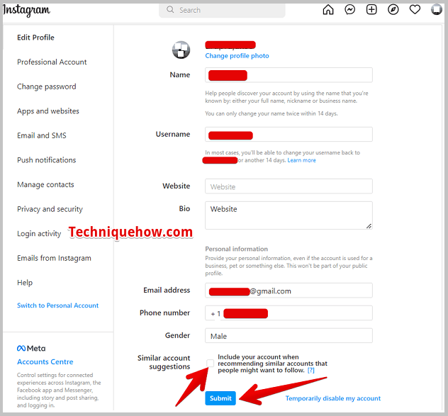 similar acount suggestion