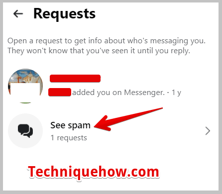 spam request on messenger on pc