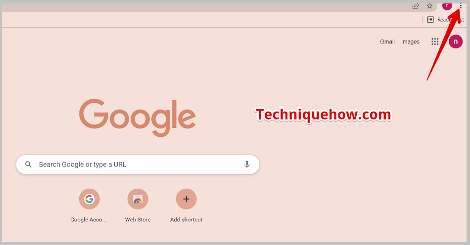 three dots google chrome