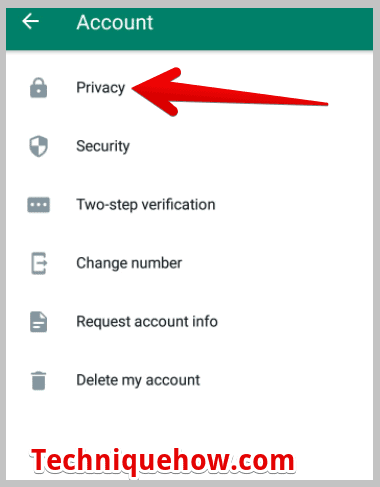 whatsapp privacy option