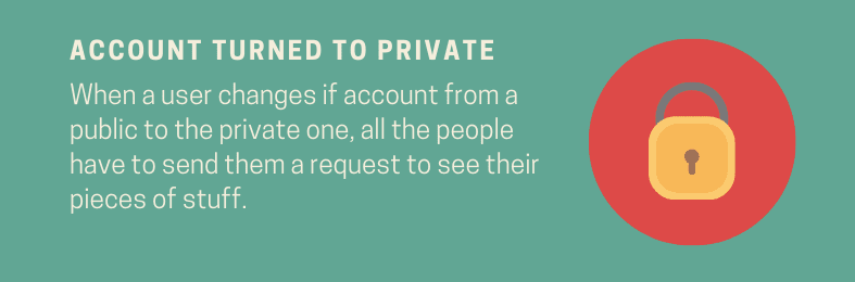Account turned to Private