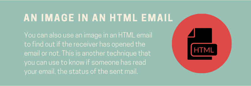 An image in an HTML email