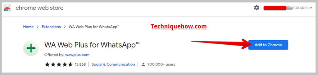 Click on Add to Chrome