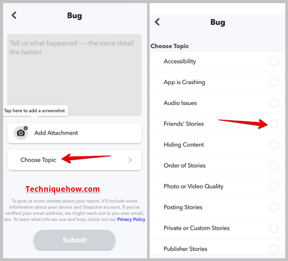 Click on Choose Topic