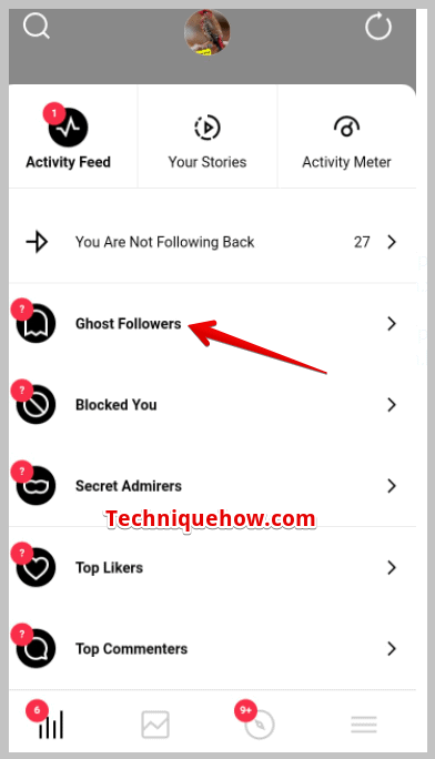 Click on Ghost Followers