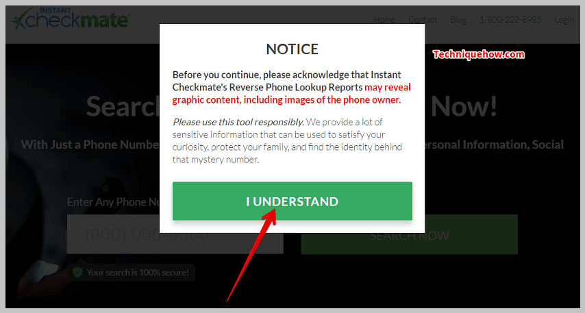 Click on I understand