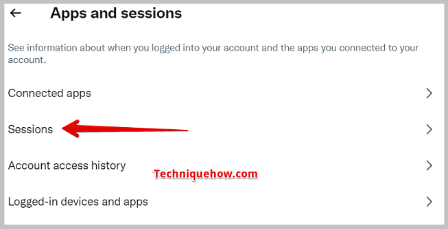 Click on Sessions on pc