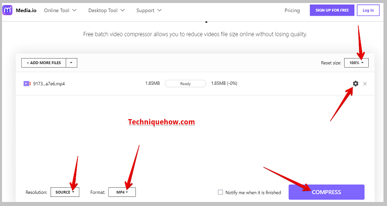 Compress option