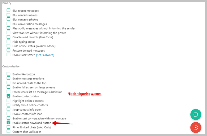 Enable status download button