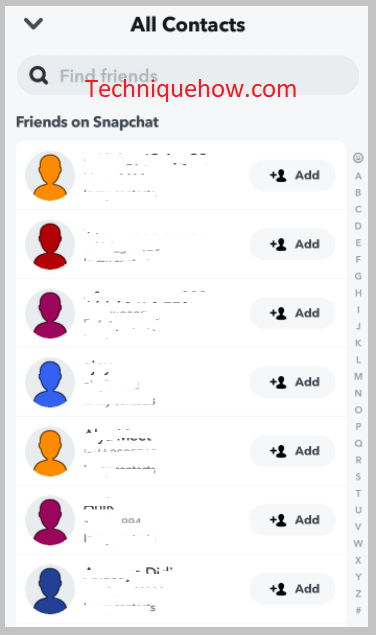 Friends on Snapchat