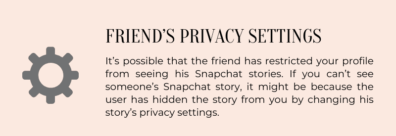 Friend's privacy settings