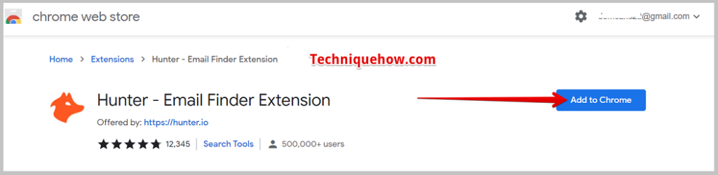 Hunter Email Finder Extension on your computer