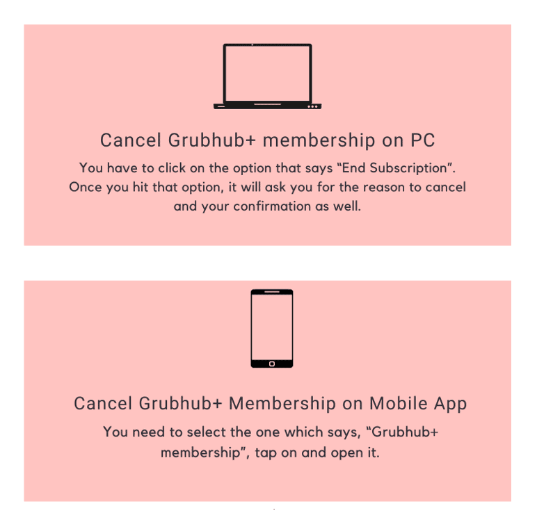 Info_How to Cancel Grubhub+ membership