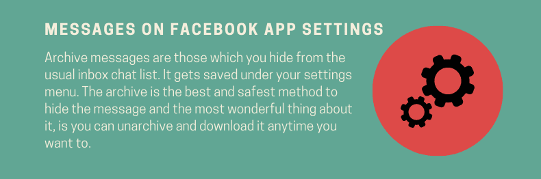 MESSAGES ON FACEBOOK APP SETTINGS