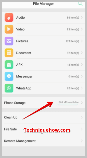 Phone Storage