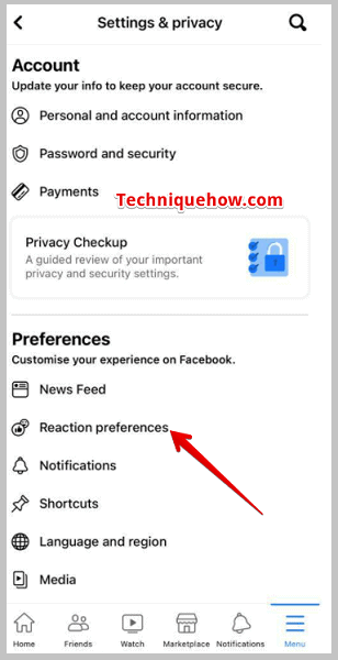 Reaction Preferences on iPhone