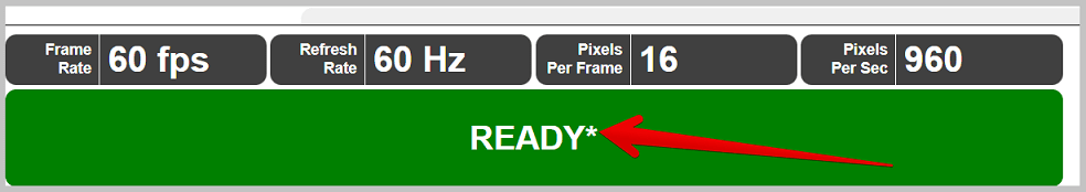 Ready sign
