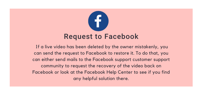 Request to Facebook