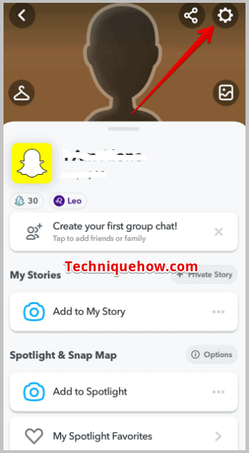 Settings of the app