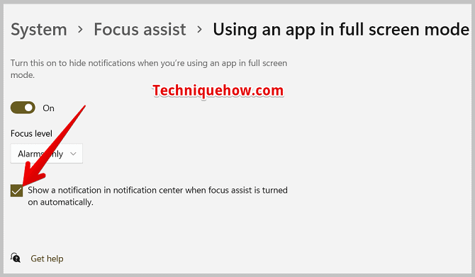 Show a notification