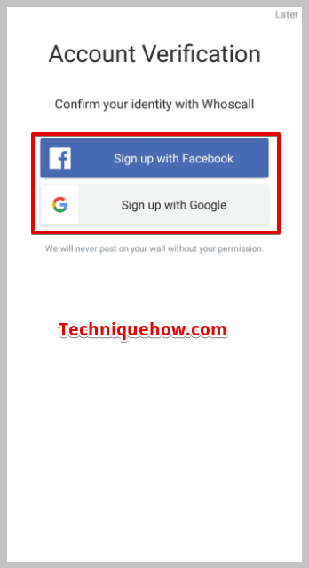 Sign up for an account
