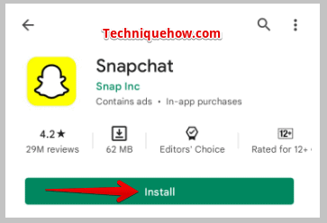 Snapchat and install it