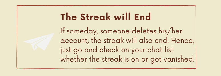 The streak will end