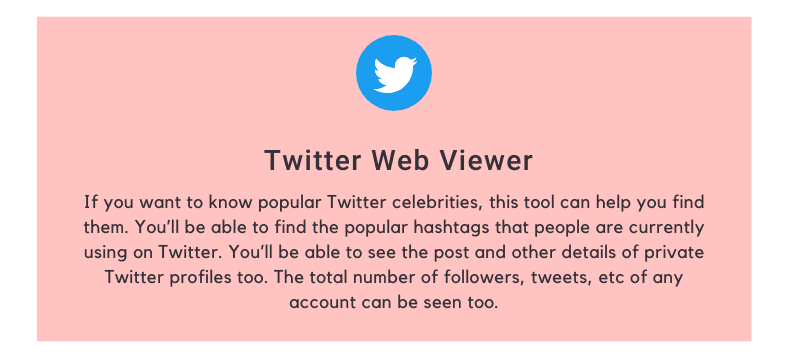 Twitter Web Viewer