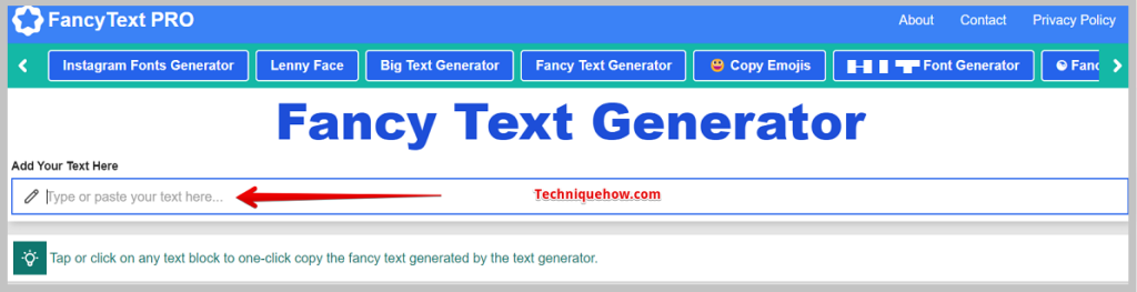 Type or paste your text here…