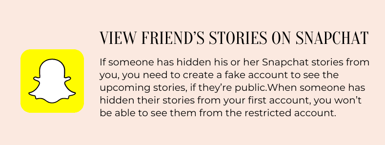 View Friend's stories on Snapchat