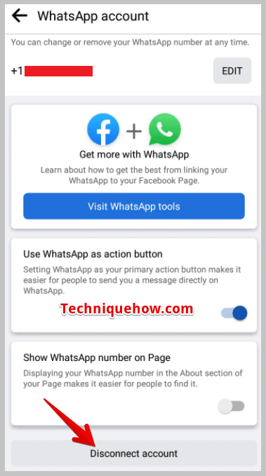  WhatsApp Account page