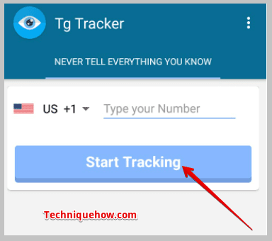 blue Start Tracking button