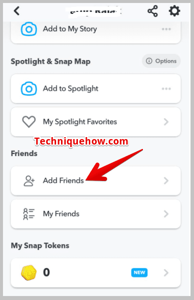 click on Add Friends