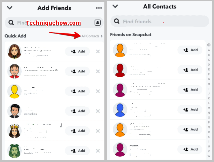 click on All Contacts