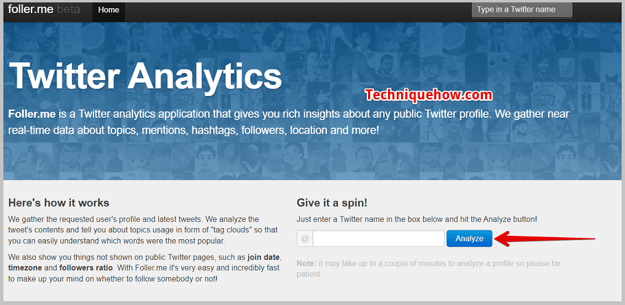 click on Analyze