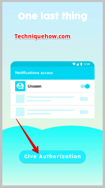 click on Give Authorization
