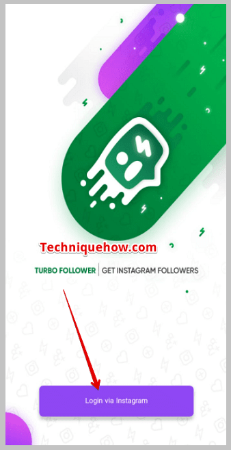 click on Login via Instagram