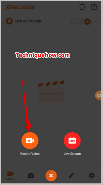 click on Record Video