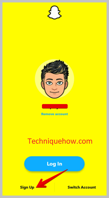 click on Sign Up