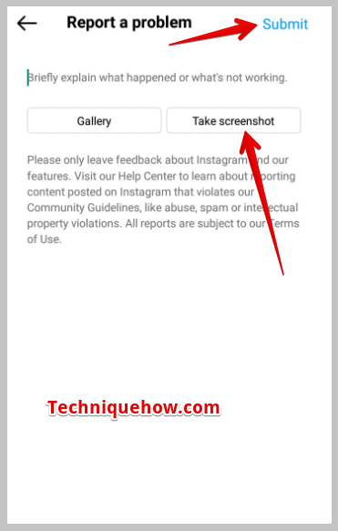 click on Take screenshot