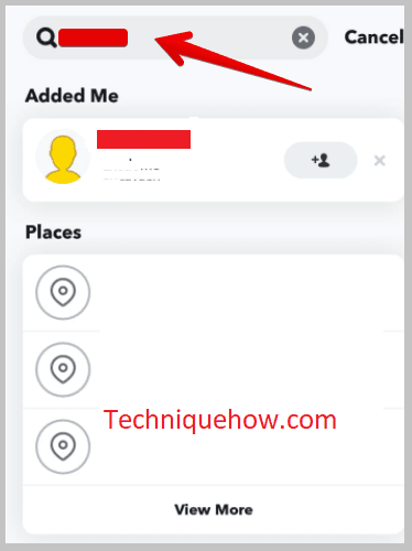 click on the profile
