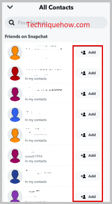 clicking on Add