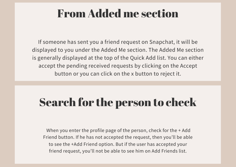 pending sent friend requests in Snapchat