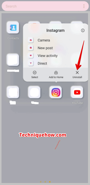 uninstall on Android