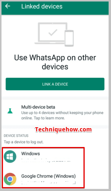 using the WhatsApp Web