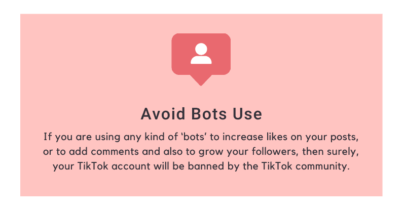 Avoid Bots use